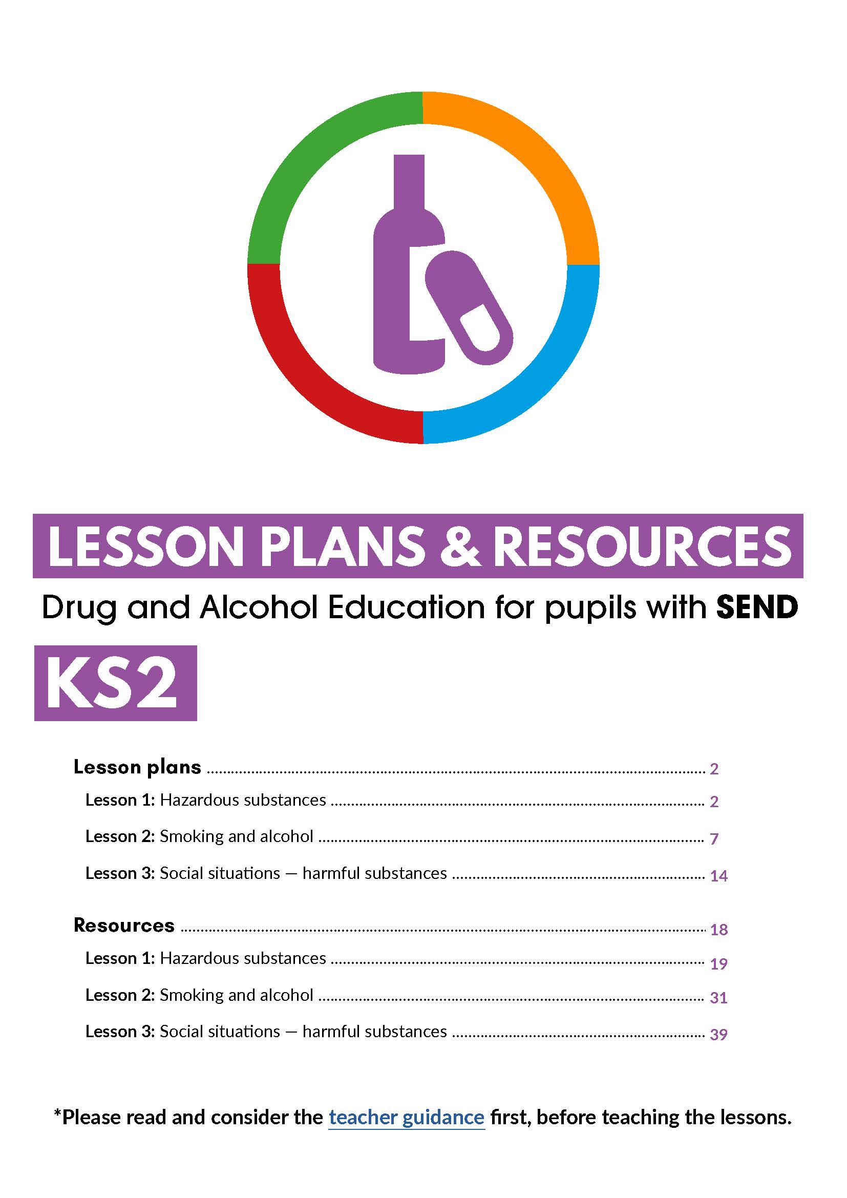 Drugs and alcohol education for pupils with SEND
